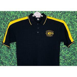 Grambling State University Tigers Black Short Sleeve Polo Shirt Men’s Large HBCU